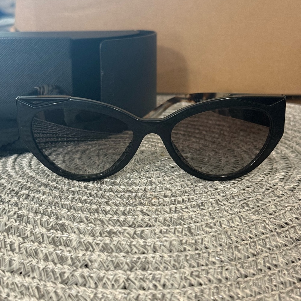 Original Prada Grey Gradient Cat Eye Ladies Sunglasses